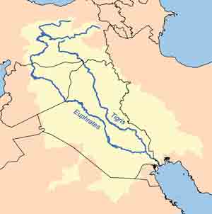 Tigri e Eufrate Meopotamia